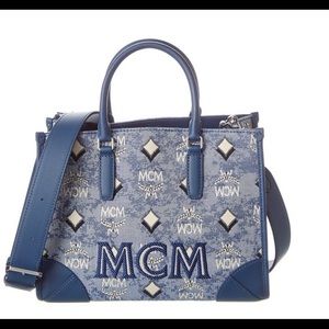 ❌❌Sold ❌❌MCM Small Tote Vintage Monogram Jacquard Tote Brand New